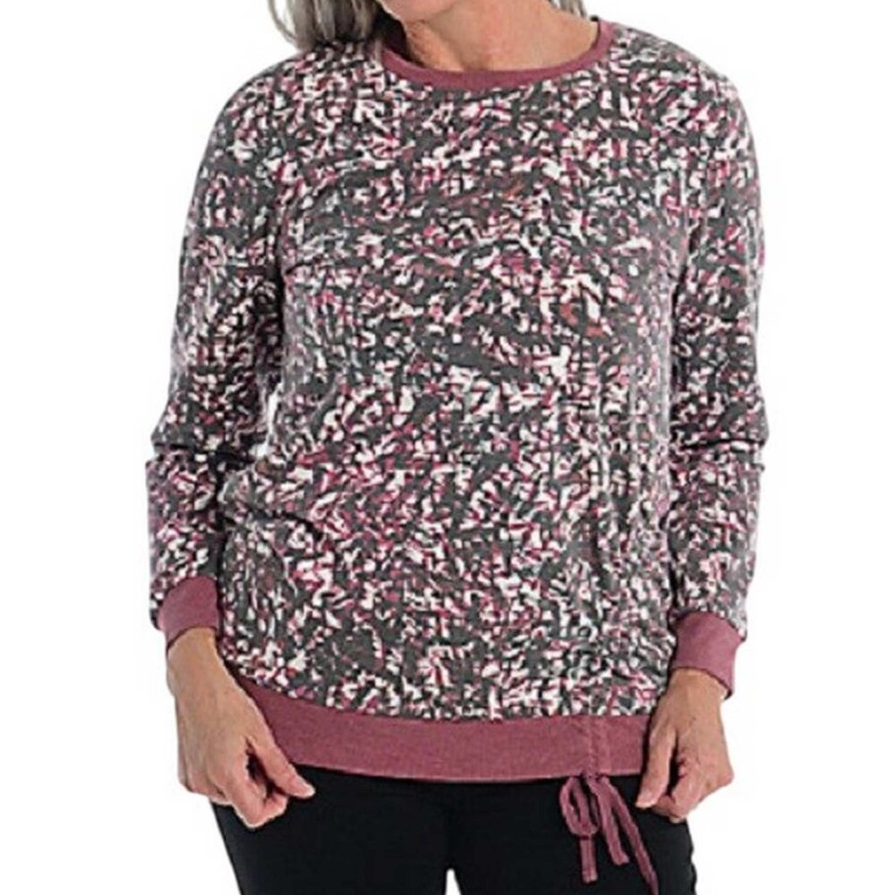 Relaxed Restyled Cinched Christopher & Banks Long Sleeve Top X LARGE (4411)